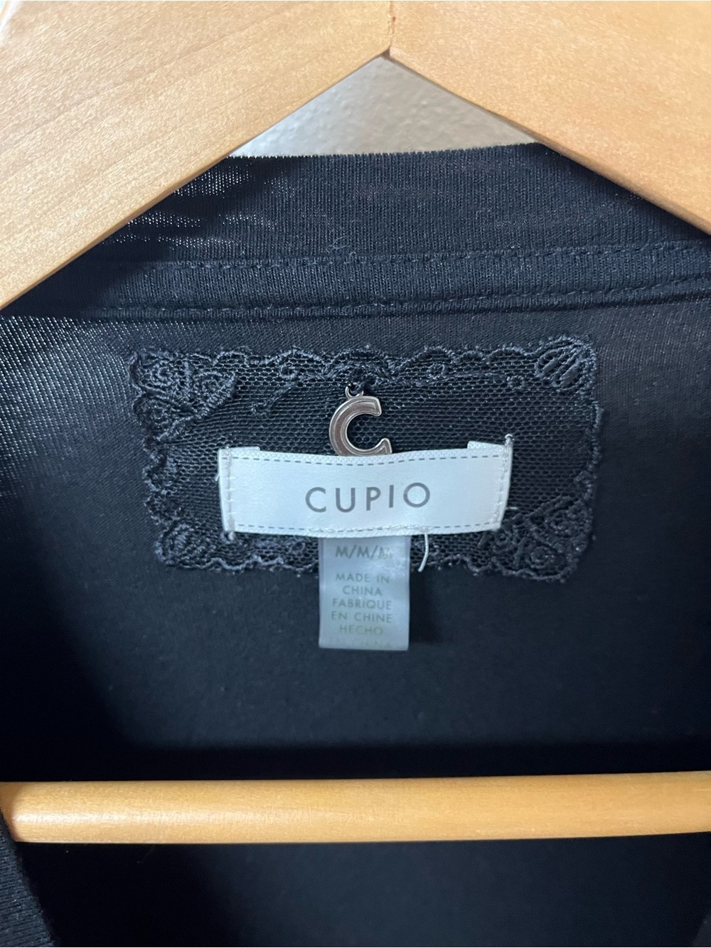 Cupio Black Long Sleeve Dress with Yellow Floral Embroidery - Picture 2 of 3